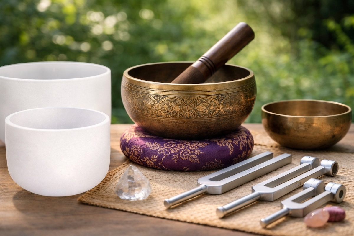 Sonothérapie avec bols tibétains et diapasons en Moselle